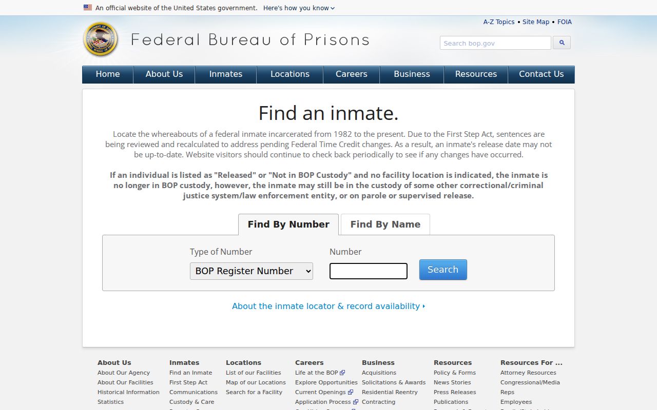 Box Butte County arrest history Federal Bureau of Prisons locator